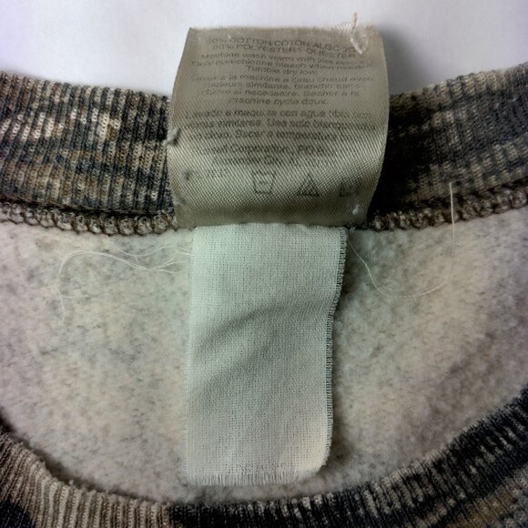 Jerzees Outdoors Tree Camo Sweatshirt XL Camouflage Trebark Bigwoods Vtg Hunt - Picture 8 of 14